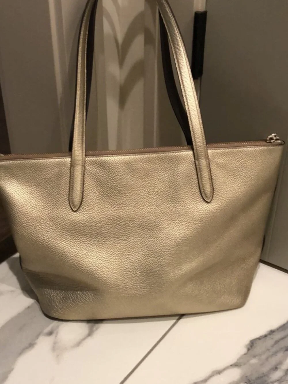 Coach Gold Purse--like new